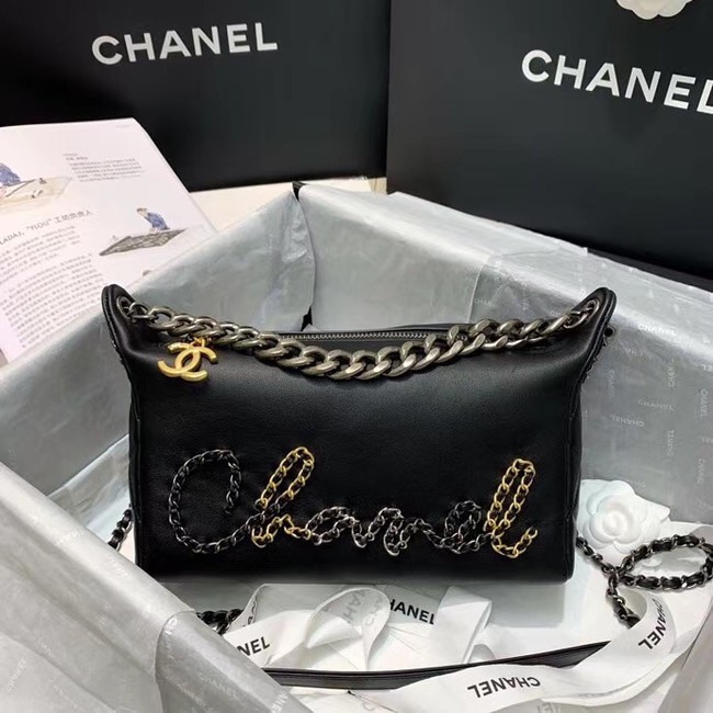 Chanel Original Soft Leather Small Shoulder bag AS0592 black HY826CI68