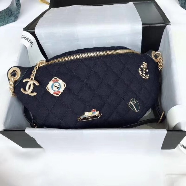 Chanel Original Waist Bag A57869 Navy Blue HY7601DO87