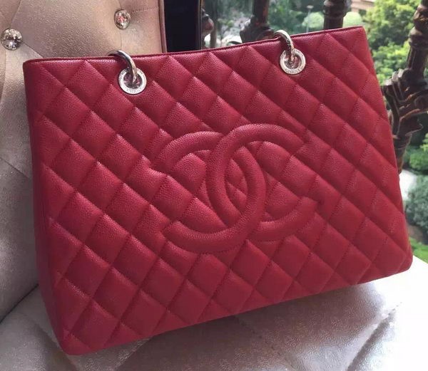 Chanel Shopper Bag Original Calfskin Leather A95021 Red HY17277jf20