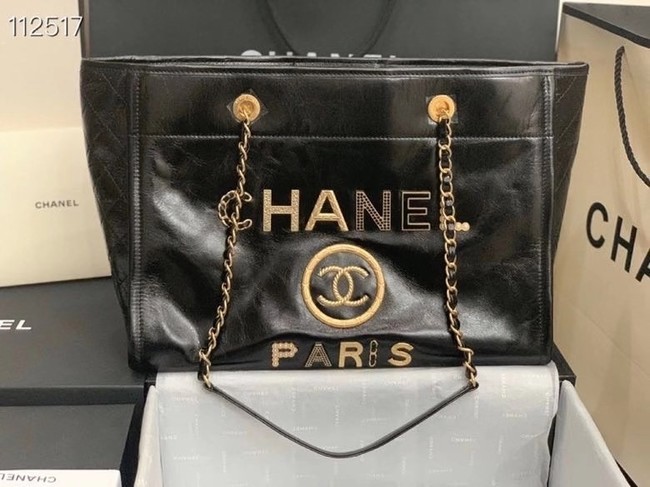 Chanel shopping bag A67001 black HY1439Zf62