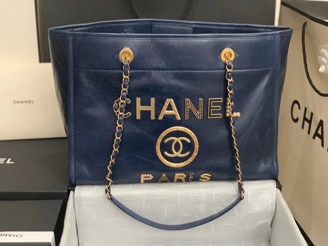 Chanel shopping bag A67001 Royal Blue HY14947bW68