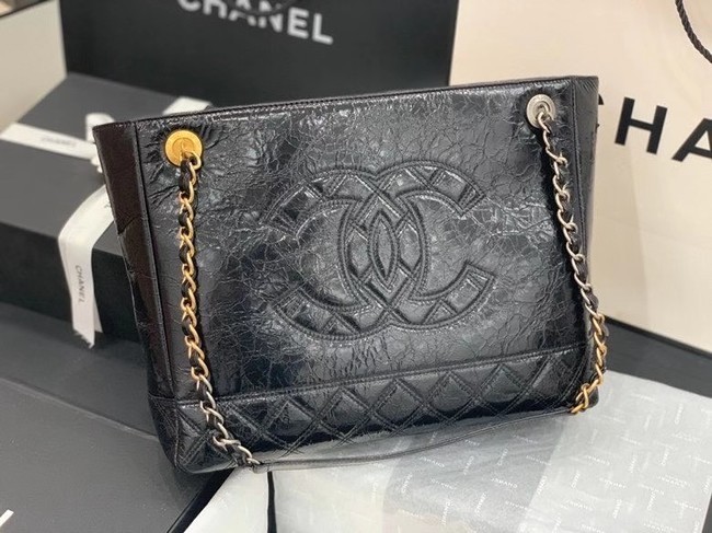 Chanel shopping bag AS1875 black HY19787wn15