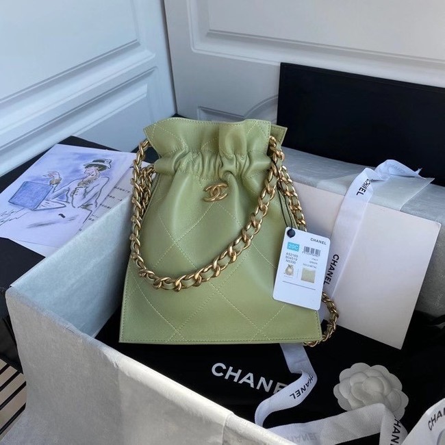 Chanel shopping bag AS2169 green HY24582TL77