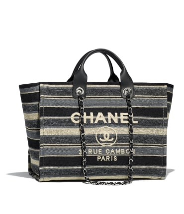 Chanel Shopping Bag Original A66941 Gray& Dark Gray & Black HY600FA31