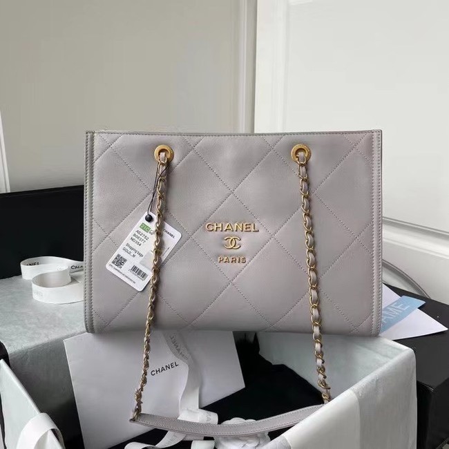 Chanel Shopping Bag Original leather AS2752 grey HY2549fH28