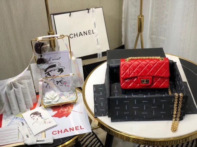 Chanel Shoulder Bag Original Leather Red AS0874 Gold HY13016Cw85