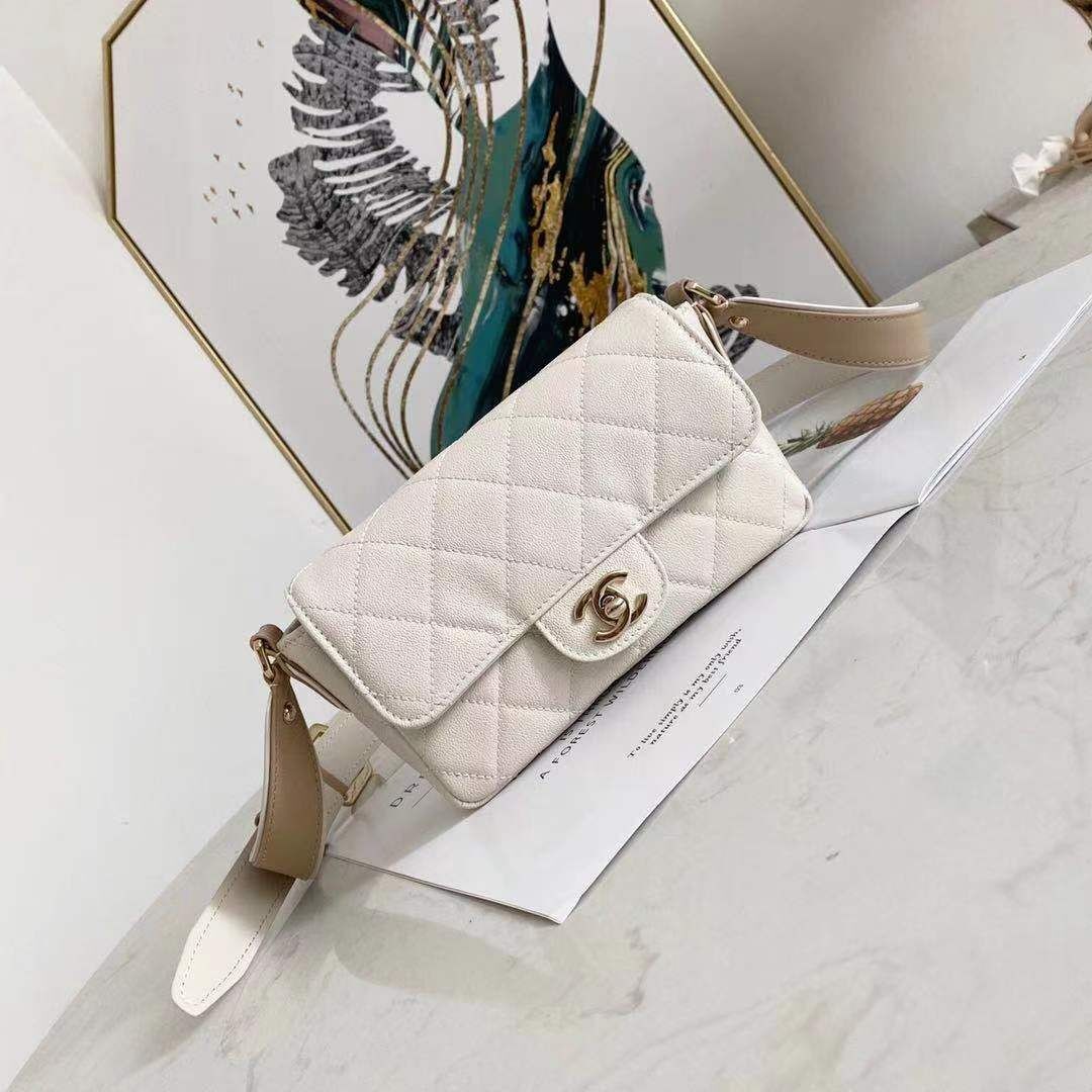 Chanel Shoulder Flap Bag Original leather AS3659 White HY16568iZ66