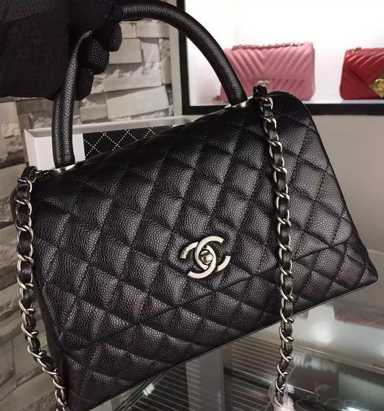 Chanel Shoulder Tote Bag Original Caviar Leather A7779 Black HY18526EW67