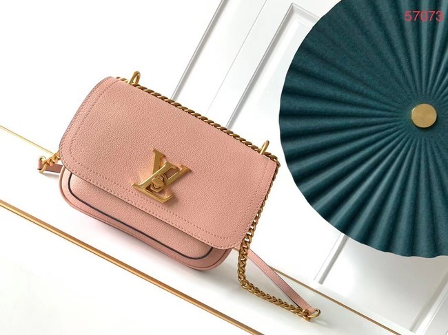 Cheap Louis Vuitton Original Lockme chain small handbag M57067 pink HY14244sJ42