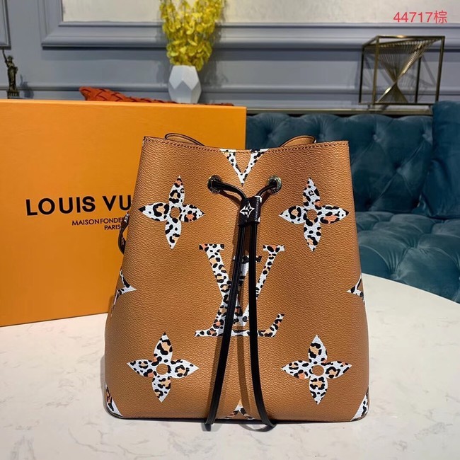 Copy Best Louis Vuitton Original Leather Neonoe M44717 Brown HY25624Qc72