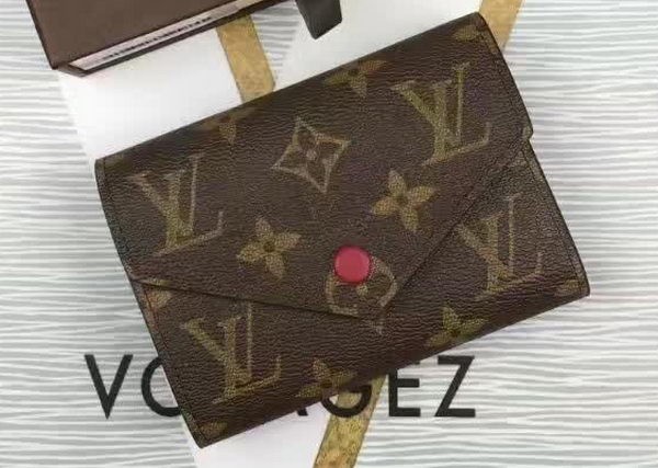 Copy Louis Vuitton Monogram Canvas Victorine Wallet M62360 Wine HY19552Kn92