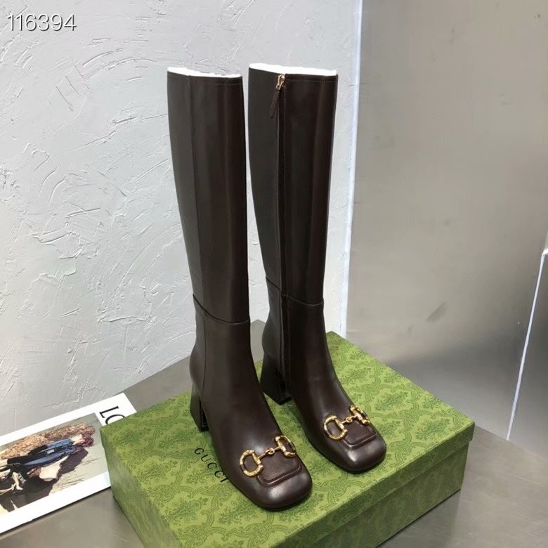 Fake 1:1 Gucci Womens knee-high boot with Horsebit GG1735LS-1 HY14368YK70
