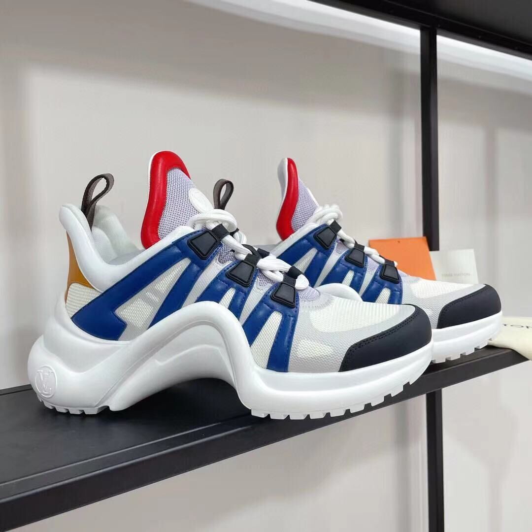 Fake 1:1 Louis Vuitton Sports Shoes LV6539 Blue&Red&Brown&Black Shoes HY13638YK70