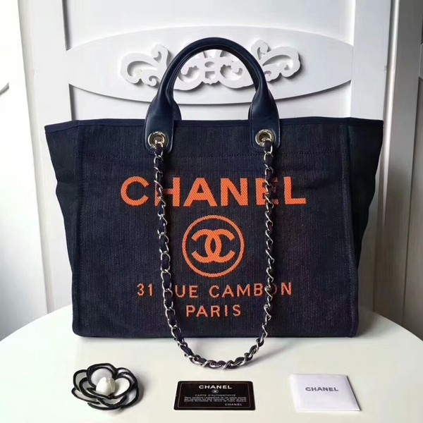 Fake Best Chanel Medium Original Canvas Leather Tote Shopping Bag 66941F HY21537Nk59