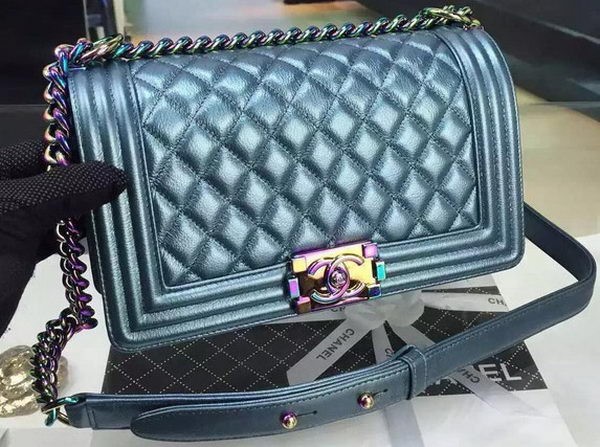 Fake Boy Chanel Flap Shoulder Bag Original Leather A9246 Green HY7152qZ31