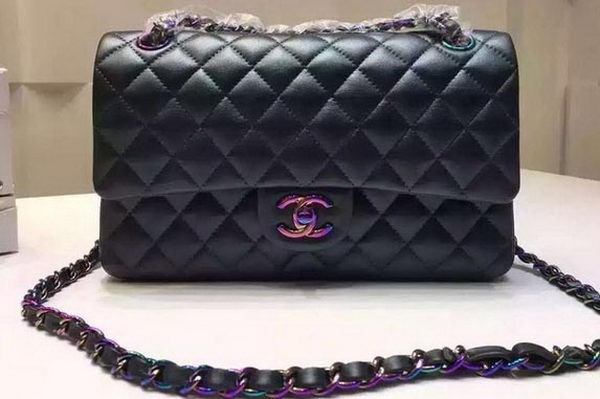 Fake Chanel 2.55 Series Flap Bag Original Deer Leather A1112 Deep Green HY5331pE71
