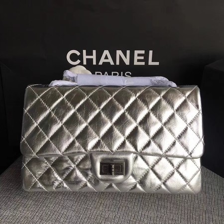 Fake Chanel Flap Shoulder Bag Silver Original Calfskin Leather 277 Silver HY19934yQ90