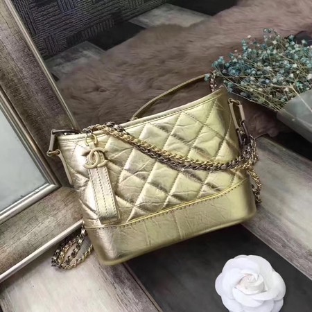 Fake Chanel Gabrielle Shoulder Bag Original Sheepskin Leather A93841 Gold HY10734Sq37