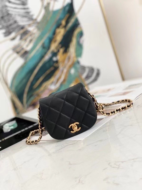 Fake Chanel mini Flap Shoulder Bag Original leather AP2344 black HY19932Qv16
