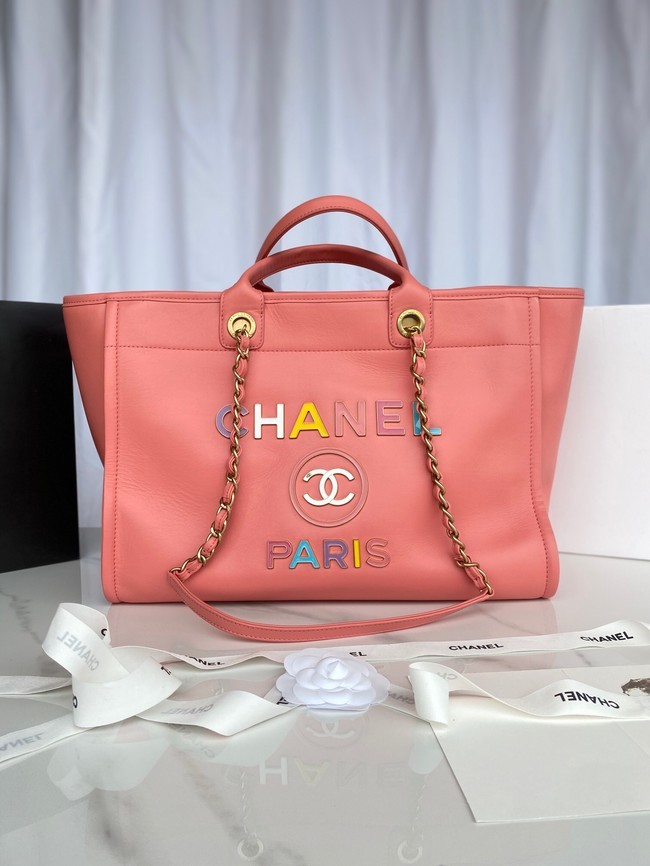 Fake Chanel Original Leather Shopping Bag 66941 pink HY2459GR32
