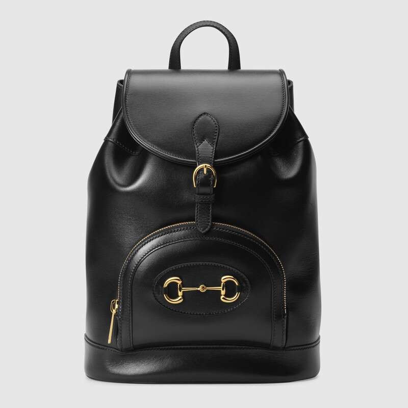 Fake Gucci 1955 Horsebit backpack 620849 black HY21027Qv16