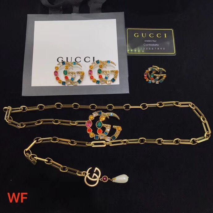 Fake Gucci Chain Belt or Brooch or Earrings GG25208 HY14749Sq37