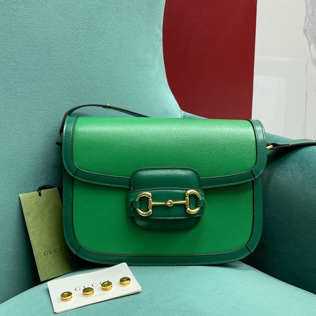 Fake Gucci Horsebit 1955 mini bag 658574 green HY4168bz90