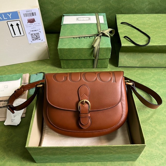 Fake Gucci Horsebit 1955 shoulder bag 675923 brown HY11240kw88