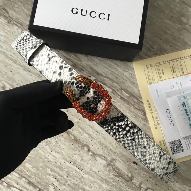 Fake Gucci Snakeskin belt with Horsebit 488940 HY18836pE71