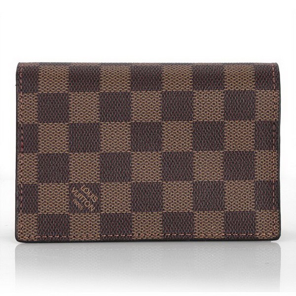 Fake Louis Vuitton Damier Ebene Canvas Passport Wallet N60180 HY10405tu77