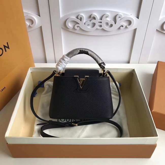 Fake Louis vuitton original CAPUCINES MINI N94047 black HY20593bz90