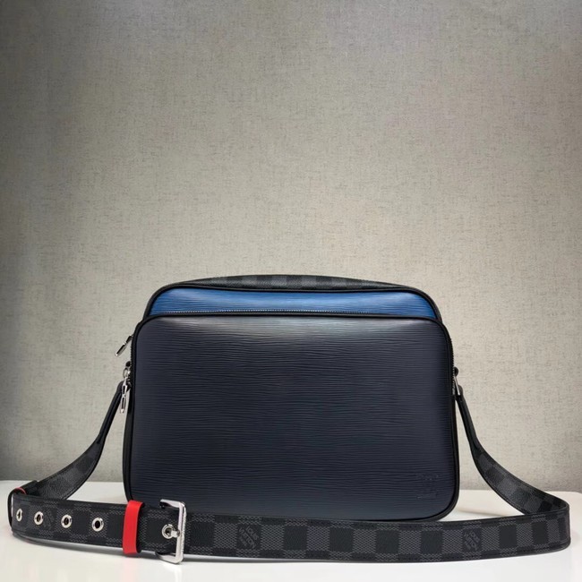 Fake Louis Vuitton original Epi leather NIL SLIM M51465 dark blue HY18832qZ31
