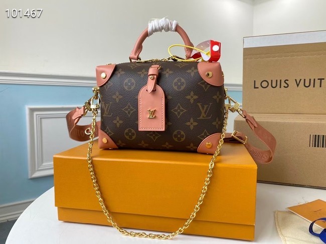 Fake Louis vuitton original leather PETITE MALLE SOUPLE M45531 Peach HY9780kw88
