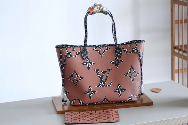 Fake Louis Vuitton Original Monogram Canvas NEVERFULL M41177 brown HY11131uQ71