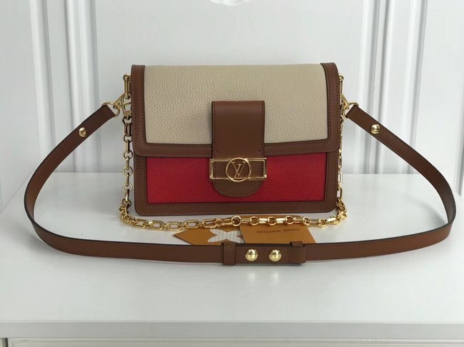 Fake Louis Vuitton original SAINT SULPICE PM M44391 apricot with red HY22749eZ32
