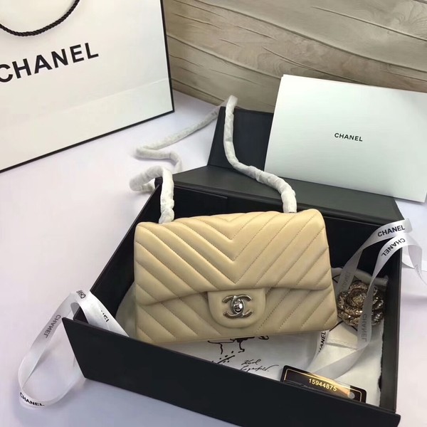 Fashion Chanel Classic Flap Bags Camel Original Sheepskin Leather 1116 Silver HY8870OM51