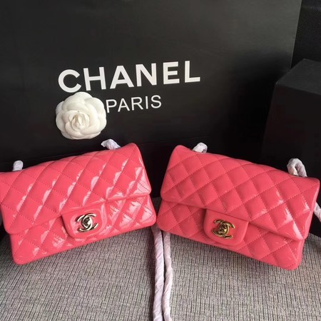 Fashion Chanel Classic Flap mini Bag Original Leather A1117 Pink HY26390OM51