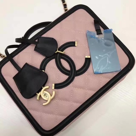 Fashion Chanel Cosmetic Bag Original Sheepskin Leather A58695 Pink HY3277wc24