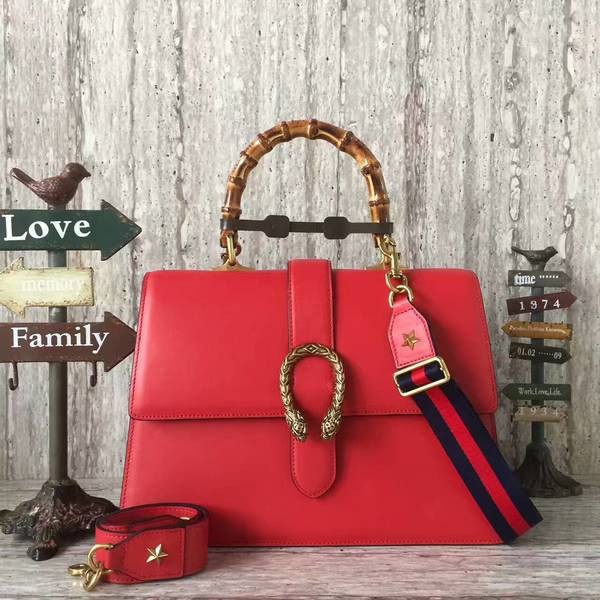 Fashion Gucci Now Bamboo Shopper Bag 421999A Red HY5795Of26