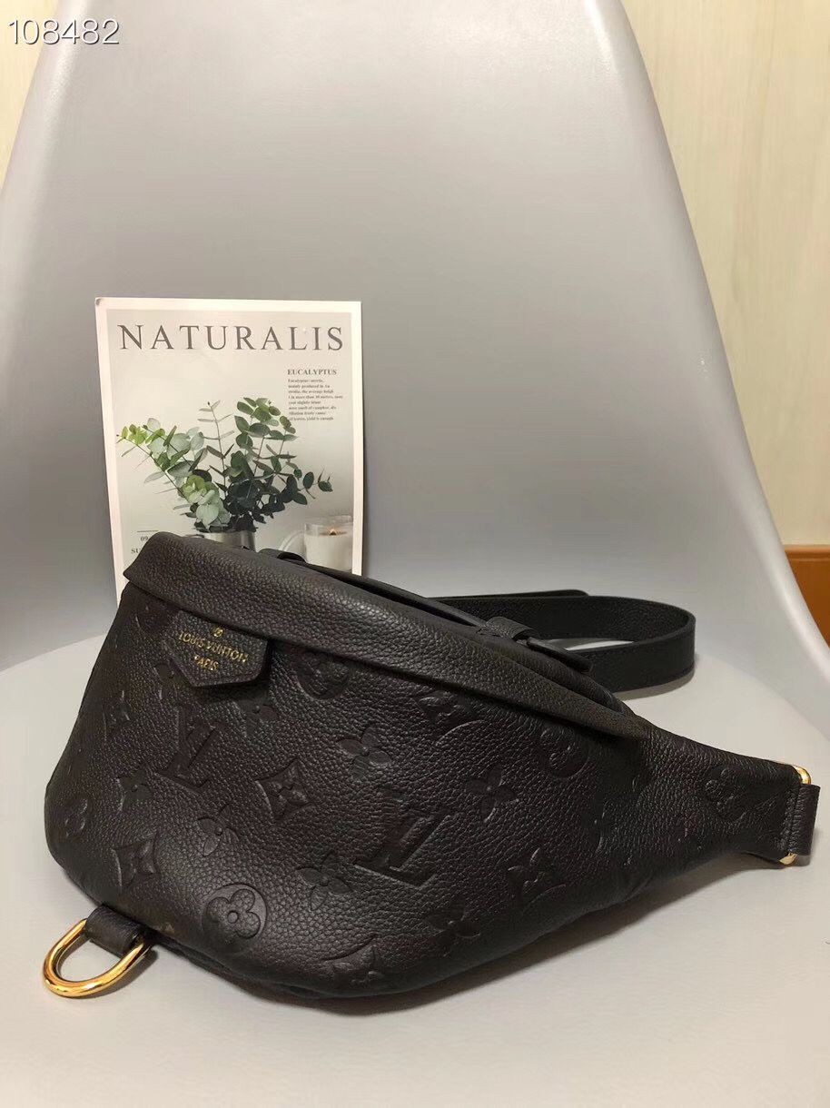 Fashion Louis Vuitton Monogram Canvas Original Leather Beltbag M55426 Black HY12000Of26
