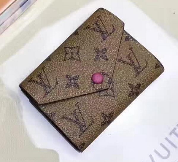 First-class Quality Louis Vuitton Victorine Wallet Monogram Canvas M62360 Rose HY2454fm32