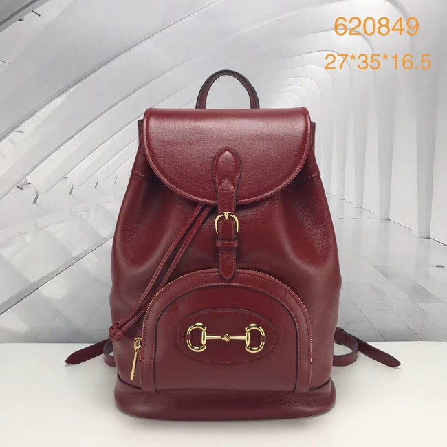 Gucci 1955 Horsebit backpack 620849 red HY16666Cw85