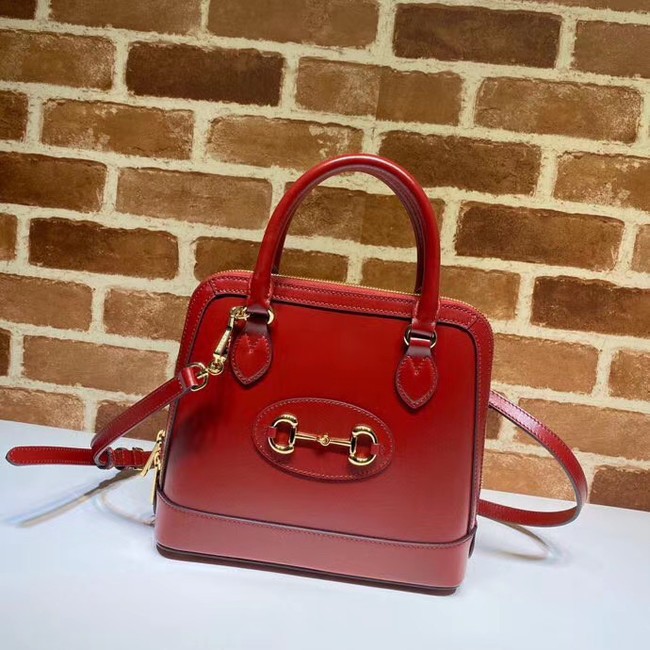 Gucci 1955 Horsebit small top handle bag 621220 red HY3373vX95