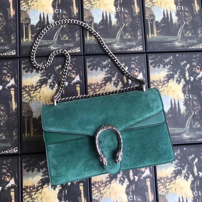 Gucci Dionysus GG Original Shoulder Bag suede 400249 green HY4576DS71