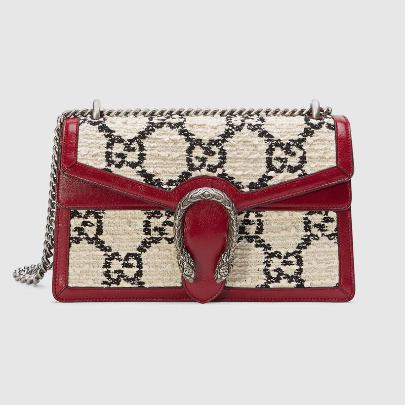 Gucci Dionysus GG Original tweed Shoulder Bag 400249 white HY16150Kd37