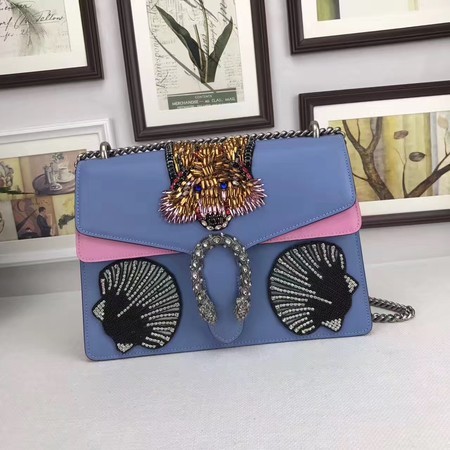 Gucci Dionysus Lichee Original Leather Shoulder Bag 403348 Blue HY7016Eb92