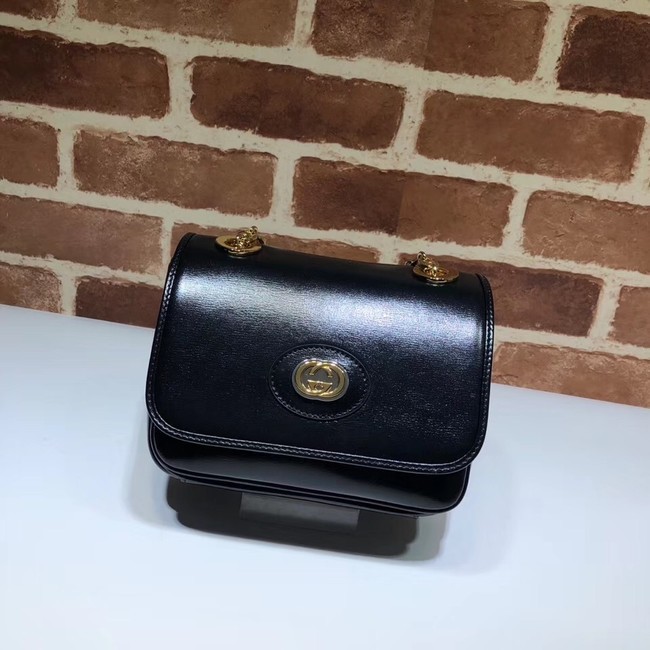 Gucci GG Original Leather Shoulder Bag 576423 Black HY23124uZ84