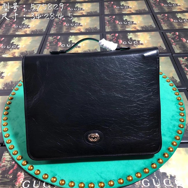Gucci GG Original Leather tote bag 575829 black HY725Jz48