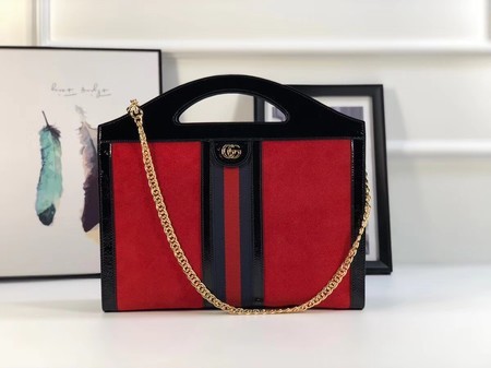 Gucci GG original suede leather ophidia Tote Bag 512957 red HY25796CC86
