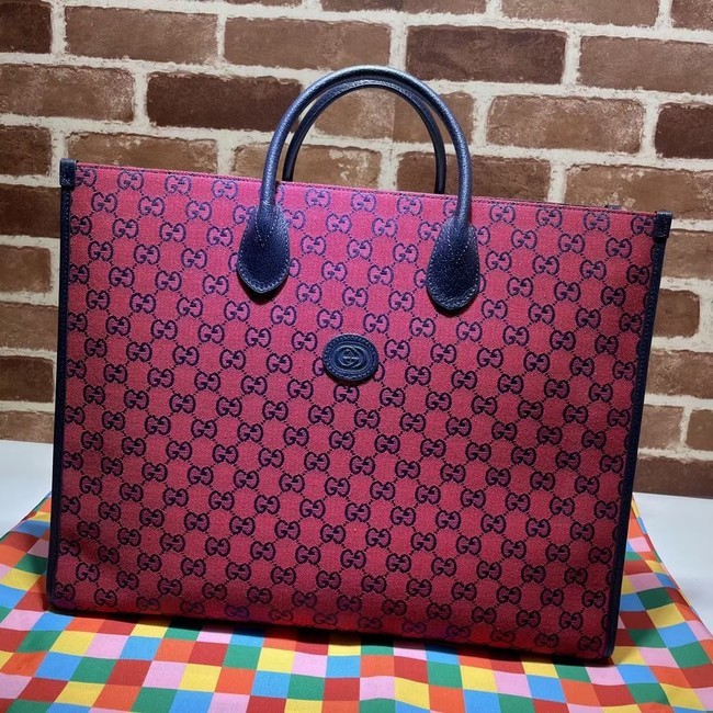 Gucci GG shopping bag 659980 red HY934VI95